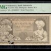 Indonesia 100 Rupiah Prince Dipanegara JEZ 1952 PMG 61 NET