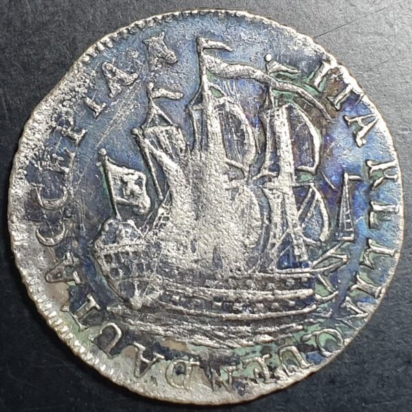 Netherlands 6 Stuivers Scheepjesschelling Zeeland Zeelandia 1792 Silver VG - Image 2