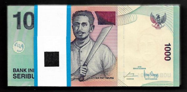 Lot 100 Pcs 1 Bundle Consecutive Indonesia 1000 1,000 Rupiah Random Year UNC