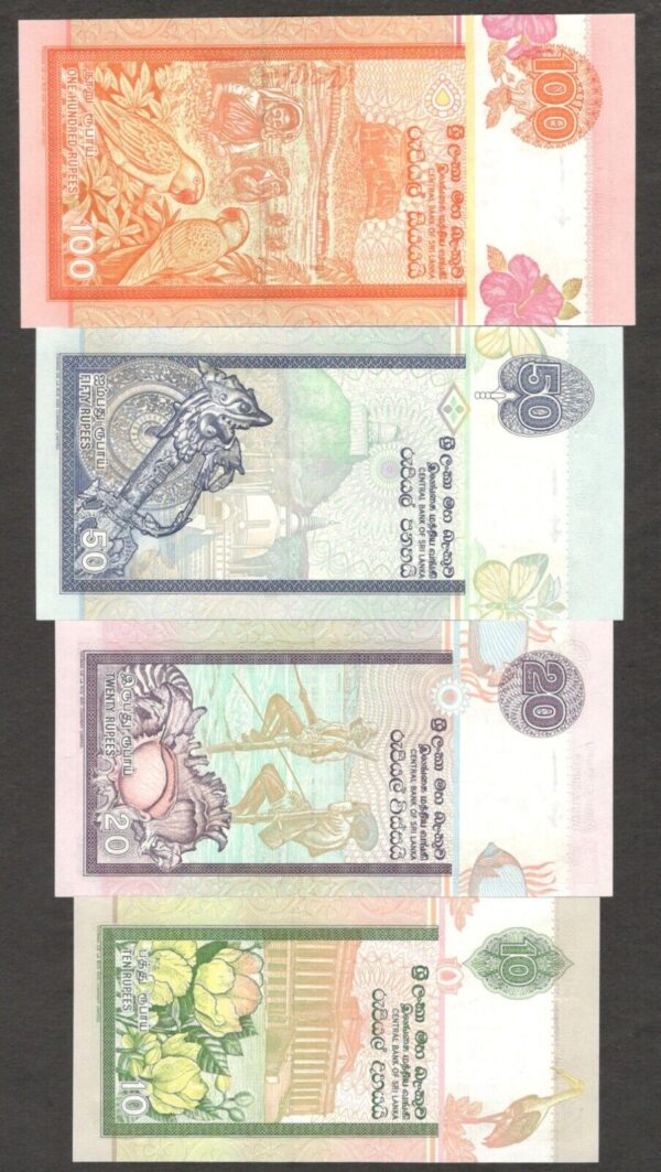 Full Set 7 Pcs Sri Lanka 10 20 50 100 500 1000 2000 Rupees 2004 - 2006 UNC - Image 6