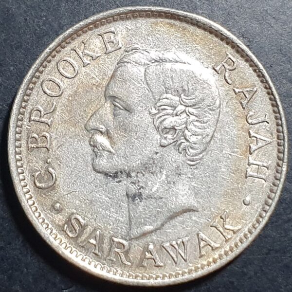 Sarawak 20 Cents Rajah C Brooke 1906 H Scarce - Image 4