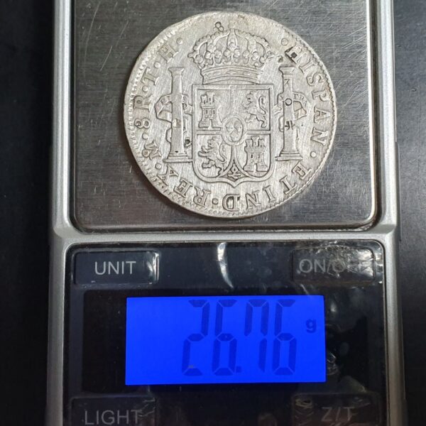 Mexico Spanish Colonial 8 Reales Carol Carolus IIII 1805 Mo TH Mexico City Mint - Image 4