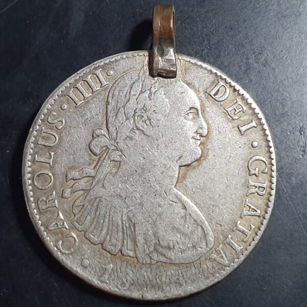 Mexico Spanish Colonial 8 Reales Carol Carolus IIII 180X Mo TH Mexico City Mint