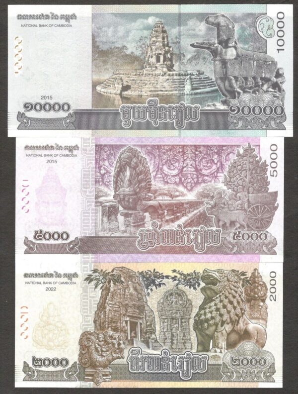 Full Set 13 Pcs Cambodia 100 to 200000 Riels P61 P62 P65-70 P72-74 2012-2024 UNC - Image 8