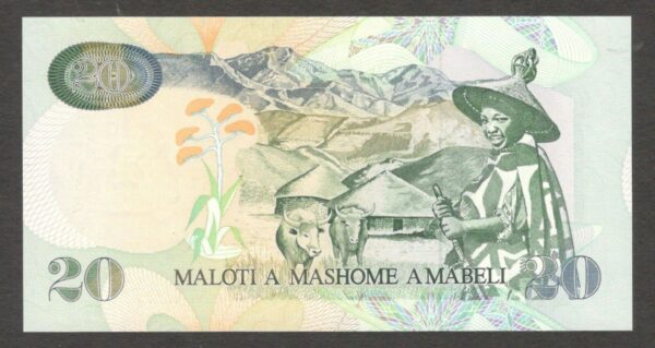 Lesotho 20 Maloti 1994 UNC - Image 2