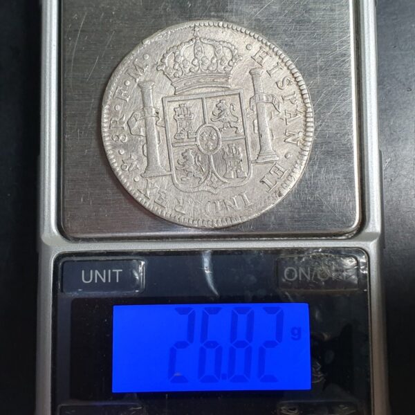 Mexico Spanish Colonial 8 Reales Carol Carolus IIII 1798 Mo FM Mexico City Mint - Image 4