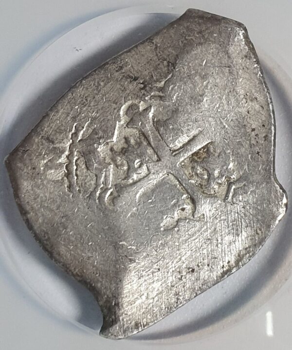 Mexico 8 Reales COB Charles III 1667 - 1677 MoG NGC VF Details Oversize Holder