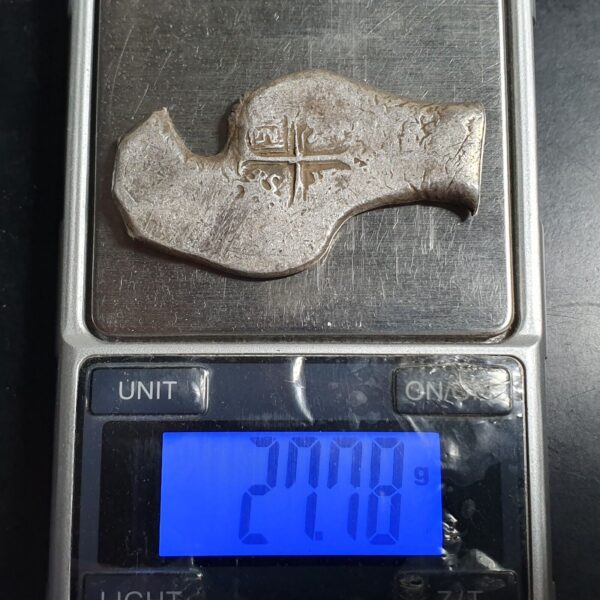 Mexico Spanish Colonial 8 Reales COB Philip III HookShape (27.78 gr) 1607-1621 F - Image 3