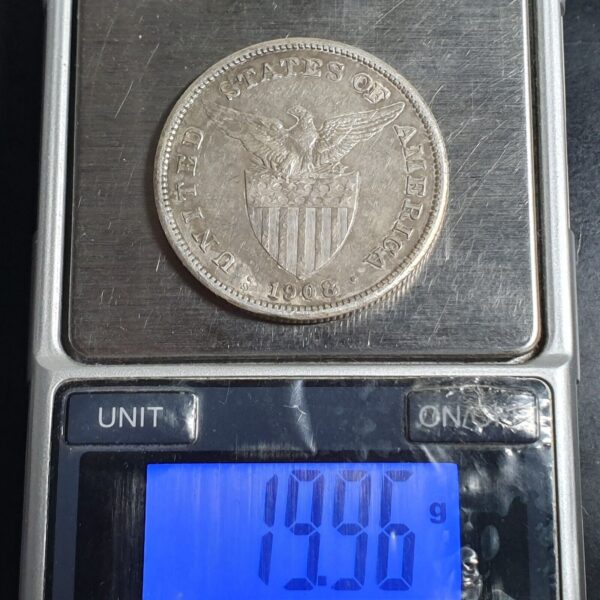 United States Philippines 1 One Peso 1908 S Silver - Image 4