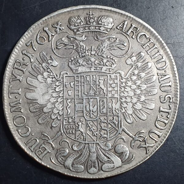 Madura Sumenep Indonesia Austria Thaler Taler Maria Theresia 1761 (1811-1854) VF - Image 4