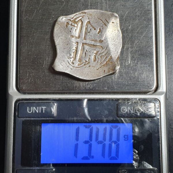 Mexico Spanish Colonial 4 Reales COB Philip V (13.48 gr) 1729-1733 VF - Image 3