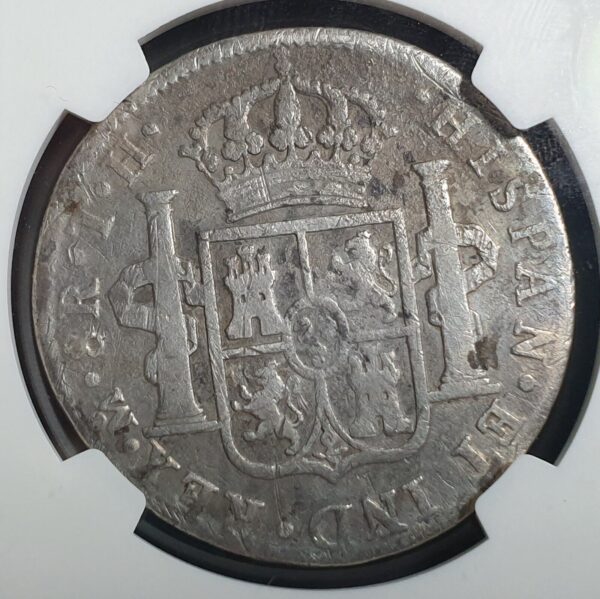 Mexico Spanish Colonial 8 Reales Carol Carolus IIII 1807 Mo TH NGC Fine Details - Image 3