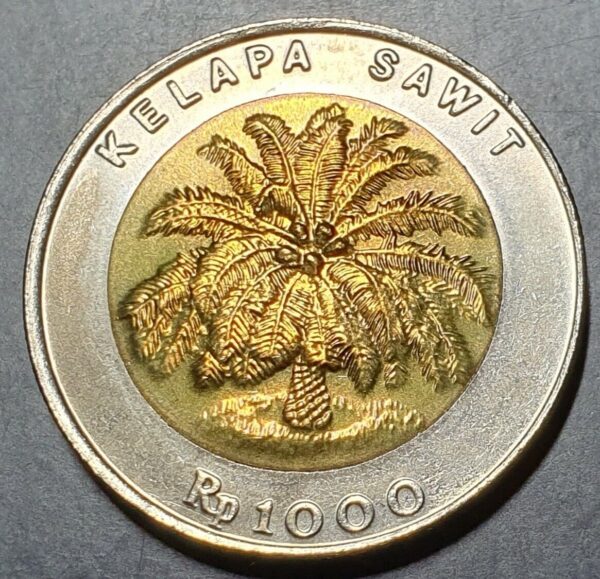Indonesia 1000 1,000 Rupiah Bimetal 1993 First Year UNC