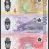 NEW Set 3 Pcs Philippines 50 100 500 Pesos 1st Prefix AA Polymer 2024 - 2025 UNC - Image 2