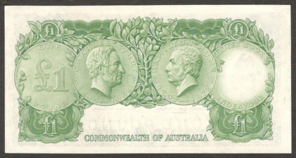 Commonwealth Australia 1 Pound Queen Elizabeth II P-34 1961-1965 XF - Image 2