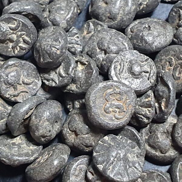 Srivijaya Kingdom Indonesia Tin Piloncitos ca 9th-13th Century Type A - Image 3