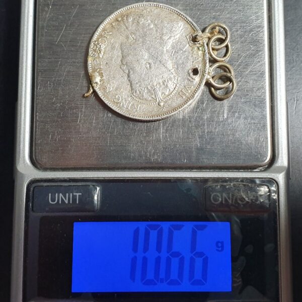 Straits Settlements Malaya 50 Cents King Edward VII 1907 Ex Jewelry - Image 3