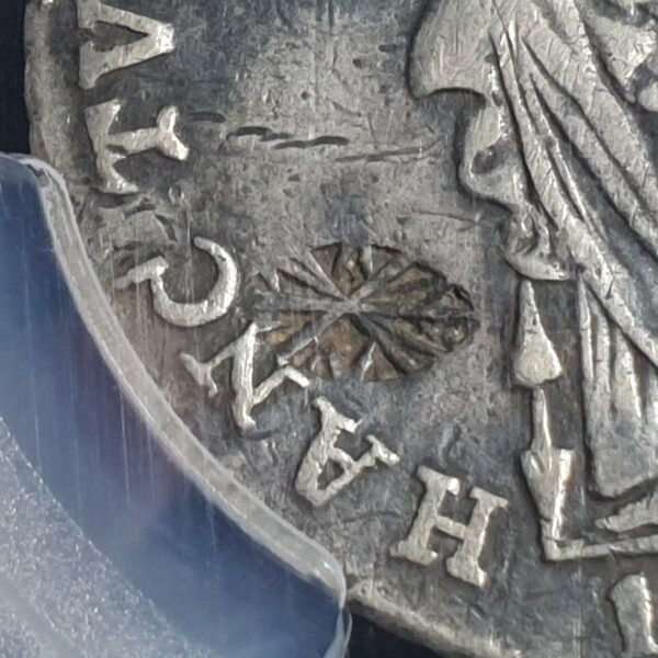 Madura Island Netherlands Indies 1 Gulden Madura Star C/M 1795 PCGS VF Details - Image 2