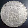 Netherlands 2 1/2 2.5 Gulden Willem William III 1866 XF Cleaned - Image 2