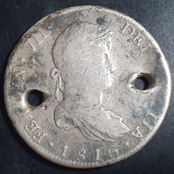 Mexico Spanish Colonial 8 Reales Ferdin Ferdinand VII 1816 Mo JJ Mexico Mint