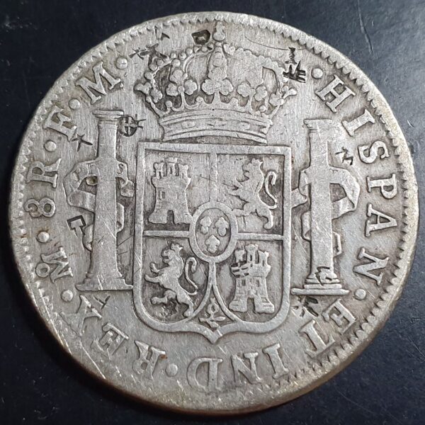 Netherlands Indies Madura Island Ducaton on Mexico 8 Reales 1811-54 VF - Image 3