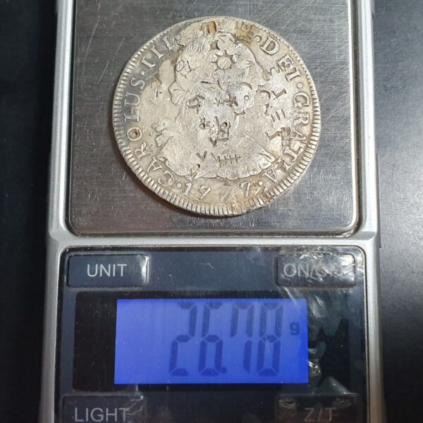 Mexico Spanish Colonial 8 Reales Carol Carolus III 1777 PTS PR Potosi Mint - Image 4