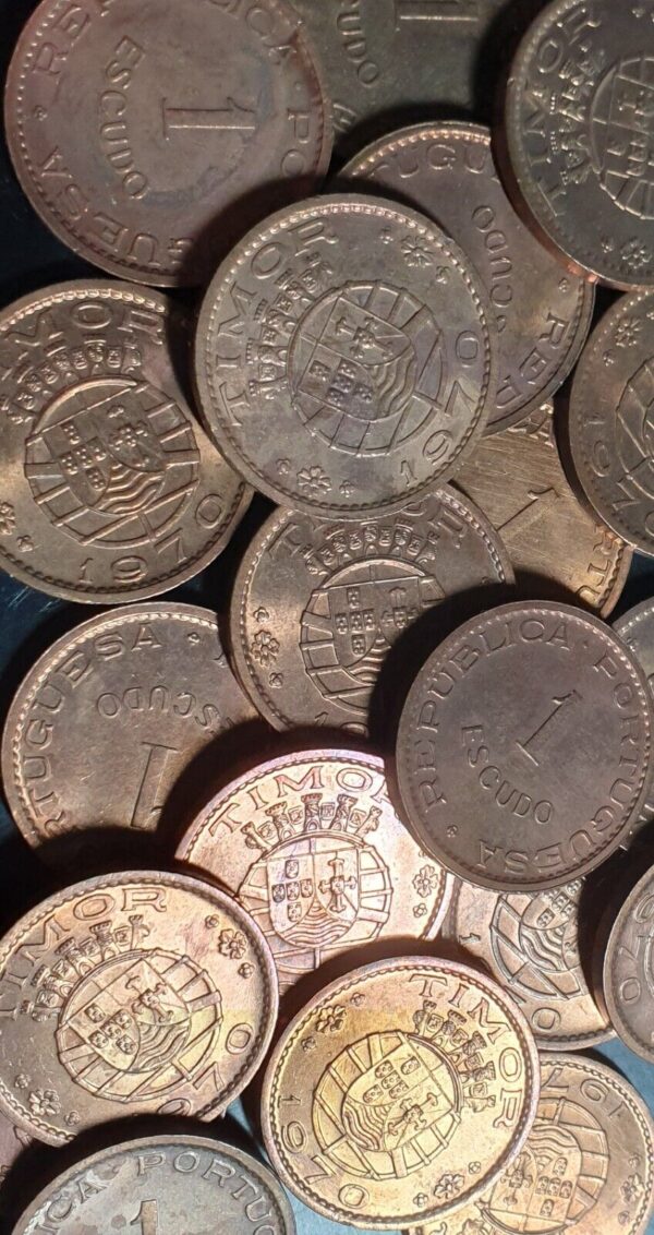 Timor 1 Escudos 1970 aUNC Luster - Image 3