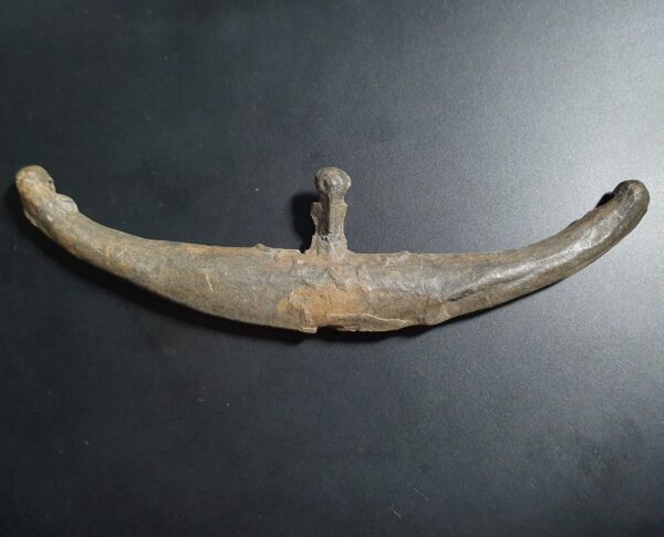 Palembang Sumatra Indonesia Tin Canoe / Boat Money Ornate ca 1100-1700's - Image 2