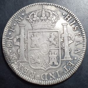 Mexico Spanish Colonial 8 Reales Carol Carolus IIII 1795 Mo FM Mexico City Mint