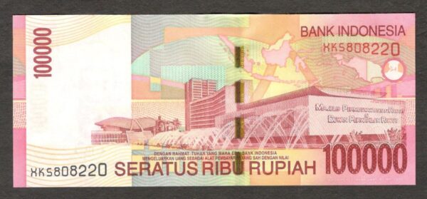 Indonesia 100000 100,000 Rupiah Replacement wo Omron Rings P-146g* 2010/2004 UNC