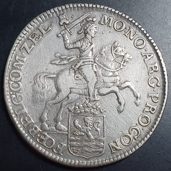 Netherlands Zeeland Ducaton Silver Horse Rider 1759 VF No Hole