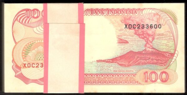 Lot 100 Pcs Consecutive Indonesia 100 Rupiah Replacement P-127f* 1997/1992 UNC-