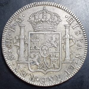 Mexico Spanish Colonial 8 Reales Carol Carolus III 1786 Mo FM Mexico City Mint