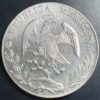Mexico Second Republic 8 Reales 1887 Go RR Guanajuato Mint aUNC Details - Image 2