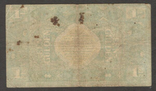 Netherlands Indies Indonesia 1 Gulden Muntbiljet P-103 1920 VF - Image 2
