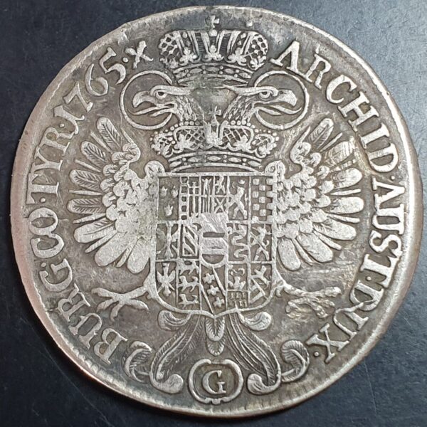 Austria 1 Thaler Taler Maria Theresia 1765 Gunzburg Not Restrike AUST not AVST