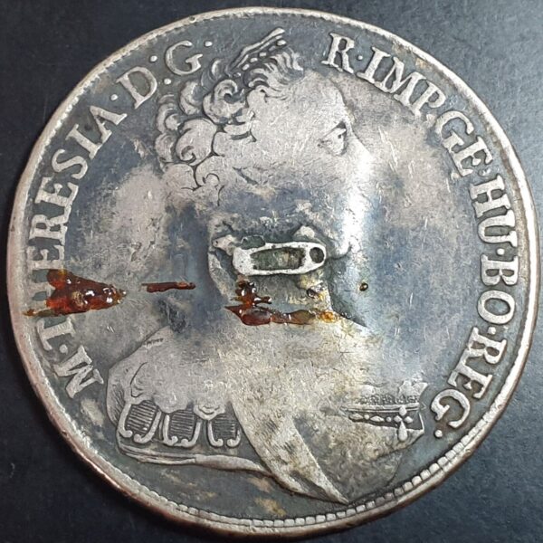 Austria 1 Thaler Taler Maria Theresia 1765 Gunzburg Not Restrike AUST not AVST - Image 2
