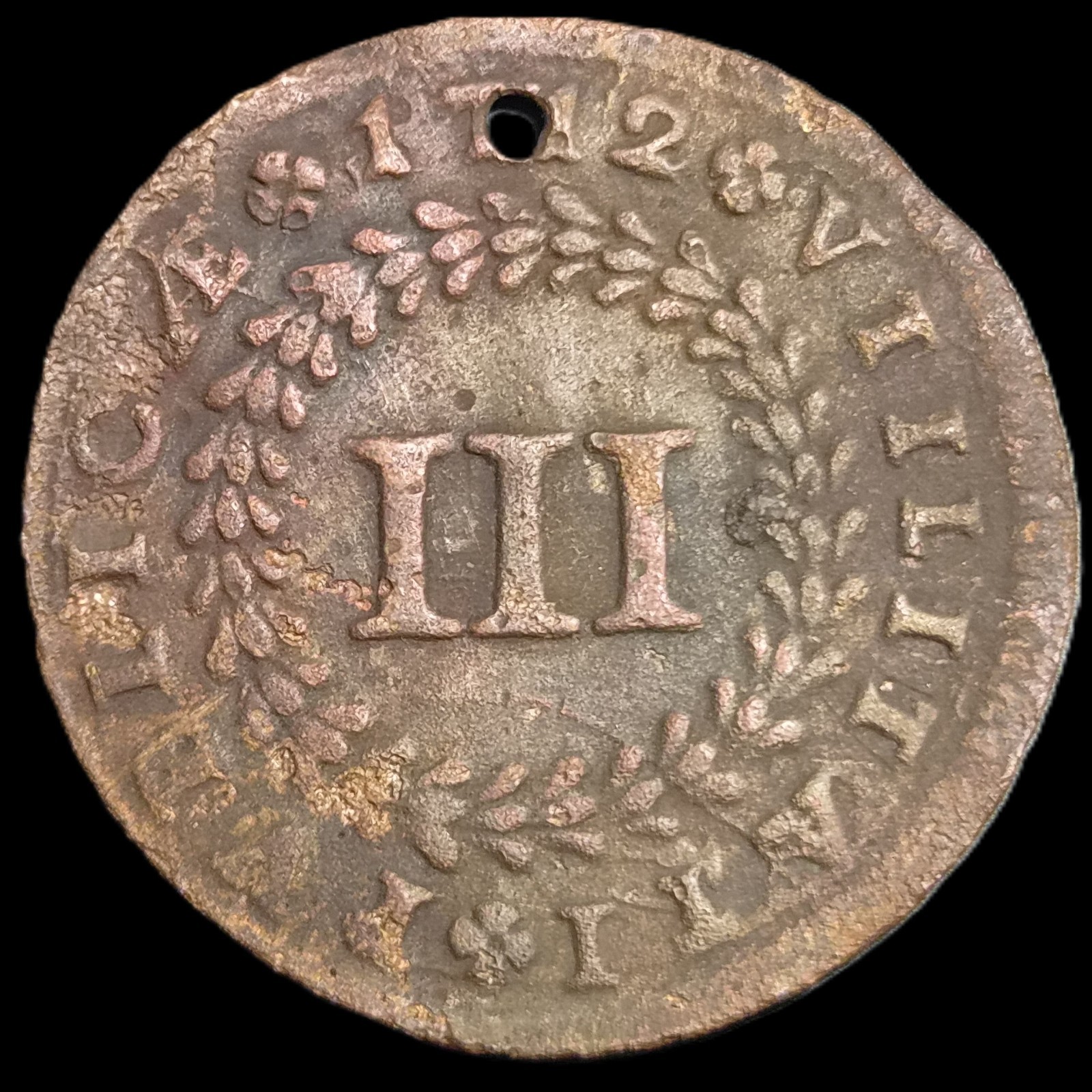 Portugal Joao V 3 Reis 1712 VF - Image 2