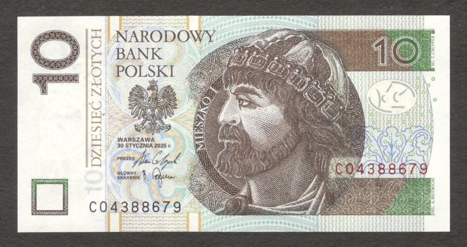 Poland 10 Zlotych Zloty Duke Mieszko I P-183 2025 UNC