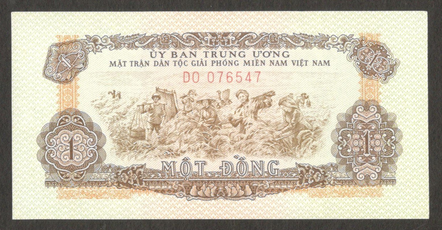 Vietnam South Liberation 1 Dong Vietnam War P-R4 1963 1968 UNC
