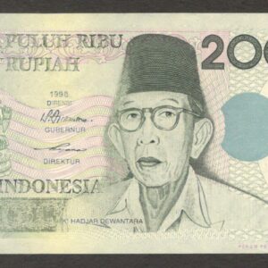 Indonesia ERROR Misprint 20,000 20000 Rupiah Ganesha P-138f 2003 / 1998 UNC-