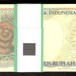 Indonesia Lot 100 Pcs Consecutive Bundle 500 Rupiah P-128g 1998 / 1992 UNC