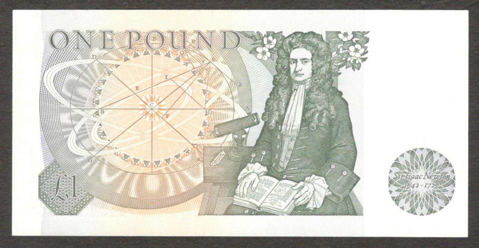 England Bank of 1 Pound Queen Elizabeth II J. B. Page P-377a 1978-1980 UNC - Image 2
