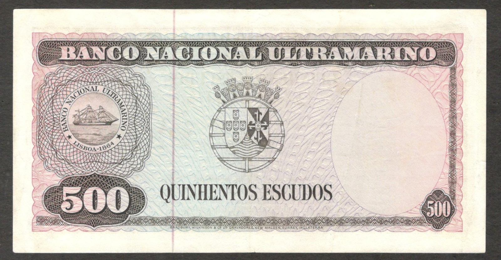 Timor Portugal 500 Escudos Regulo Aleixo P-29a 1963 VF+ Crisp - Image 2