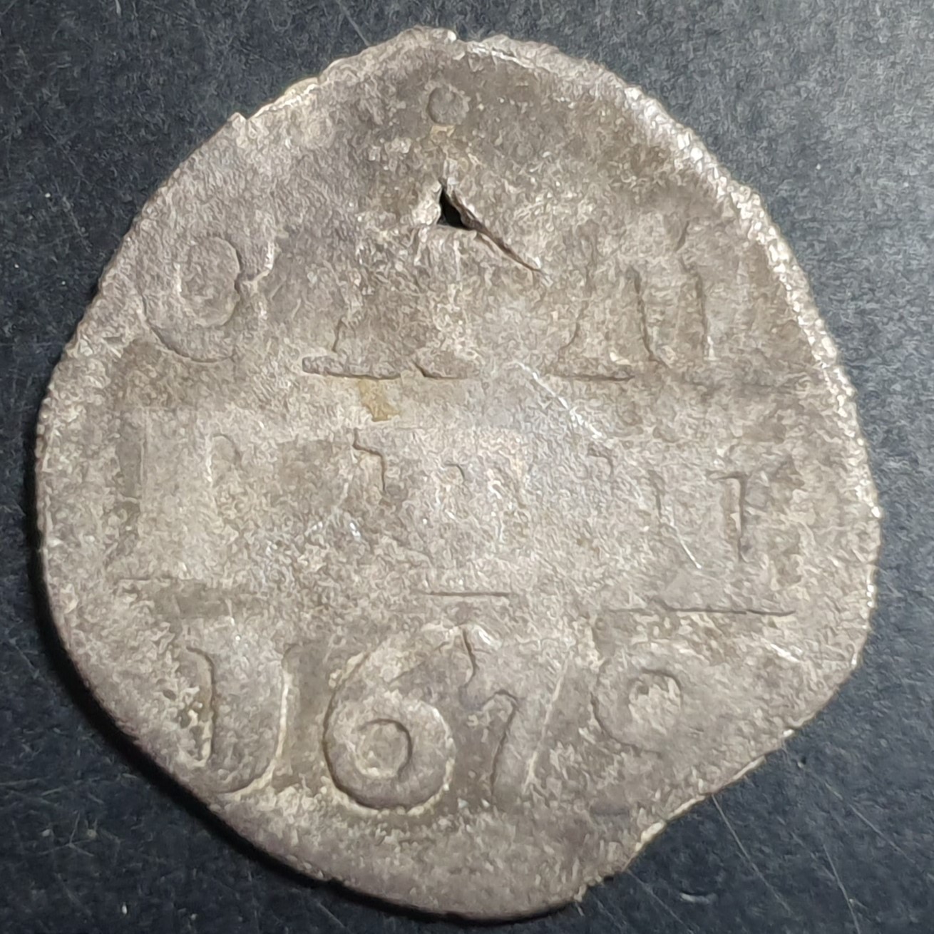 Provincial Dutch Netherlands Campen 2 Stuiver 1679 Silver VG