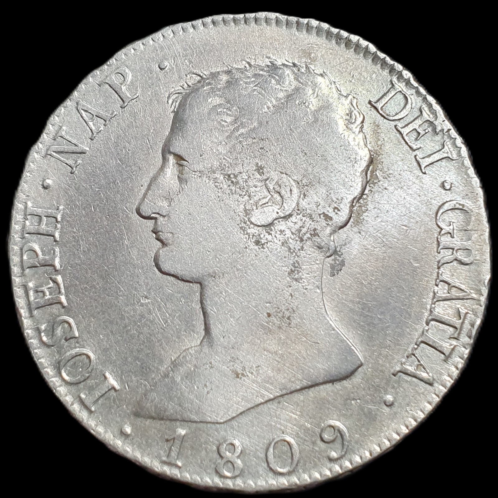 Spain Hispaniarum Joseph Napoleon 20 Reales 1809 M AI