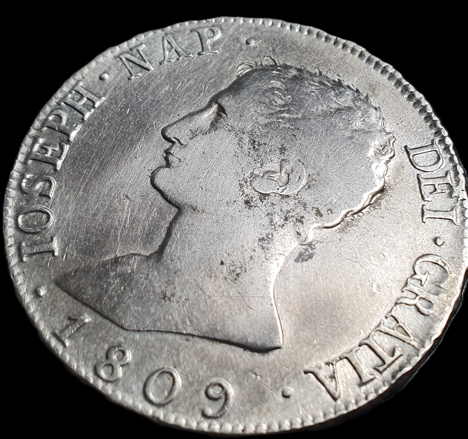 Spain Hispaniarum Joseph Napoleon 20 Reales 1809 M AI - Image 3
