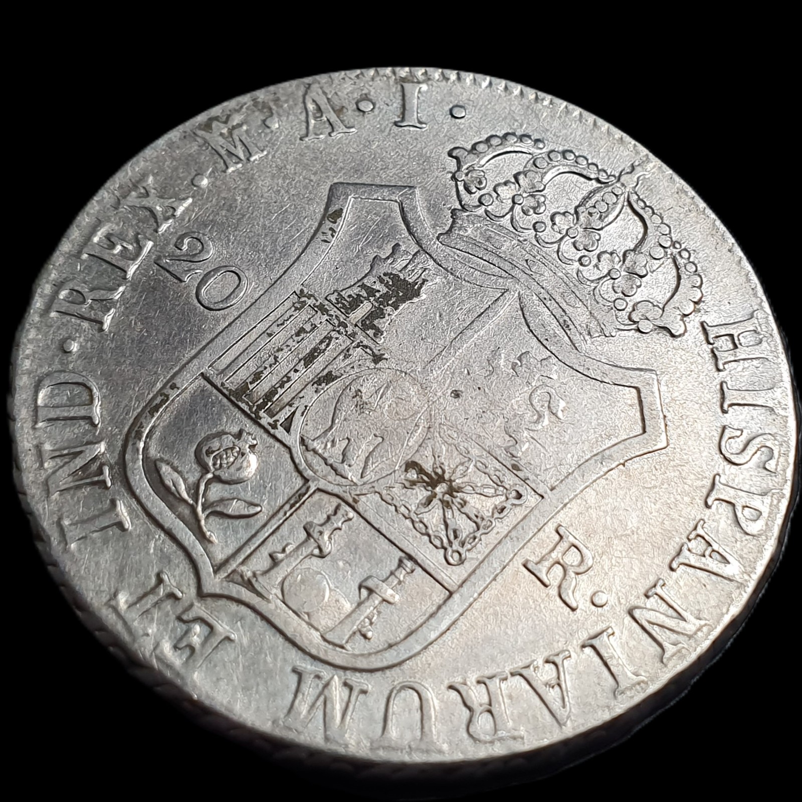 Spain Hispaniarum Joseph Napoleon 20 Reales 1809 M AI - Image 4