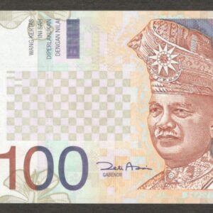 Malaysia 100 Ringgit Replacement Zeti Aziz Sign P-44d* 2001 UNC