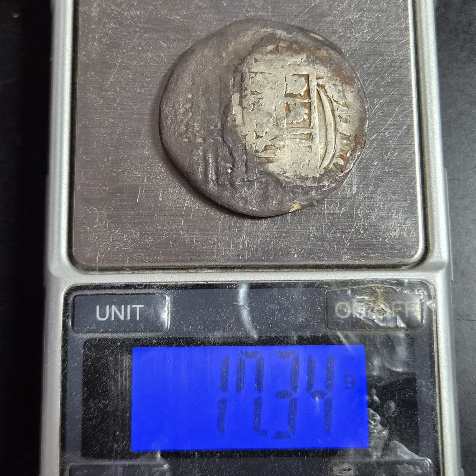 Mexico Spanish Colonial 8 Reales COB (17.34 gr) Contemporary Forg. /Ex Shipwreck - Image 6